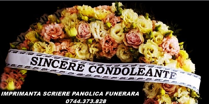 Imprimanta panglica funerara, florala