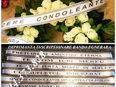 Imprimanta panglica funerara, florala